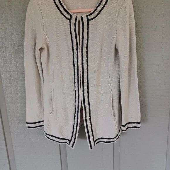 St John Wool Blend Jacket Size 8 Women Quiet Luxury Long Sleeve Knit Pockets - Picture 3 of 16